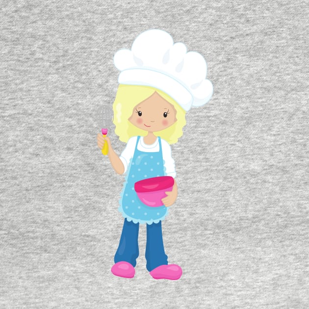 Baking, Baker, Pastry Chef, Cute Girl, Blonde Hair by Jelena Dunčević